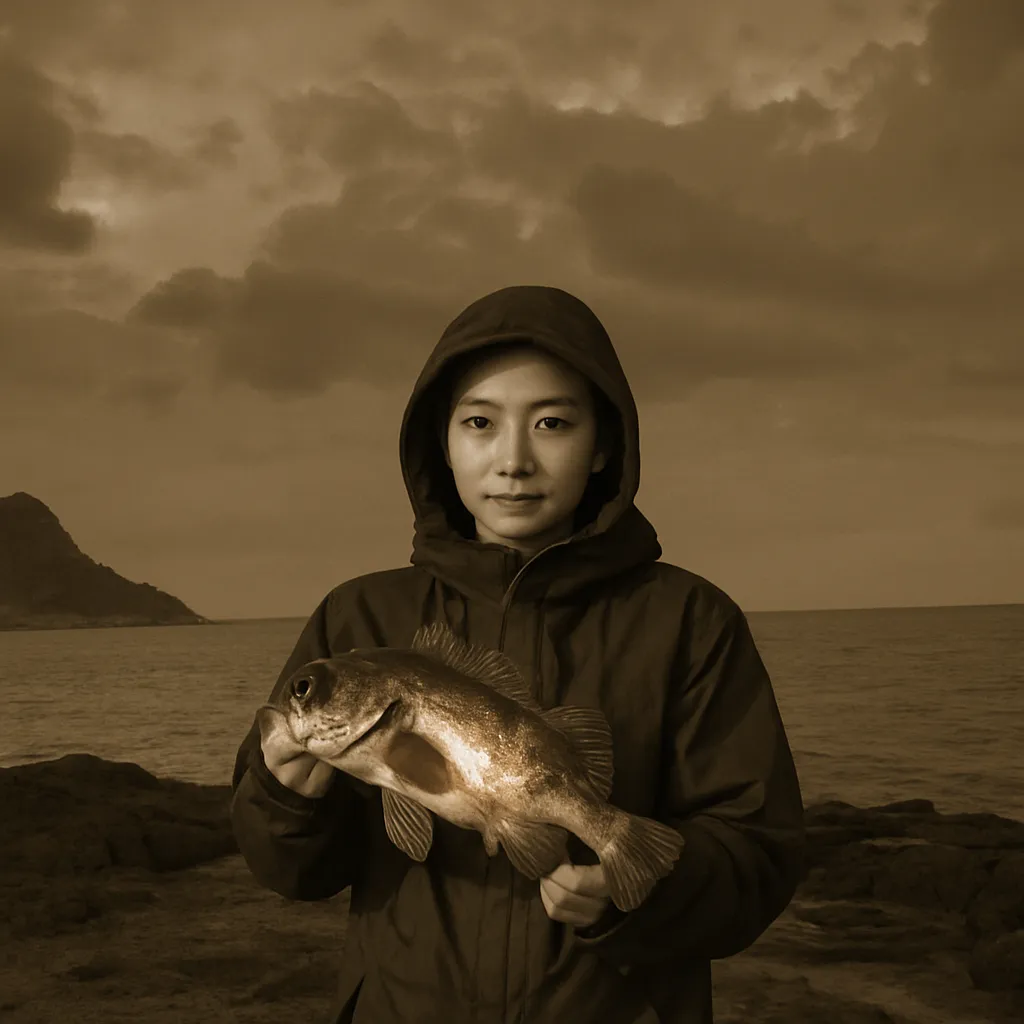 恋の浦でメバルの釣果を得た佐伯.webp