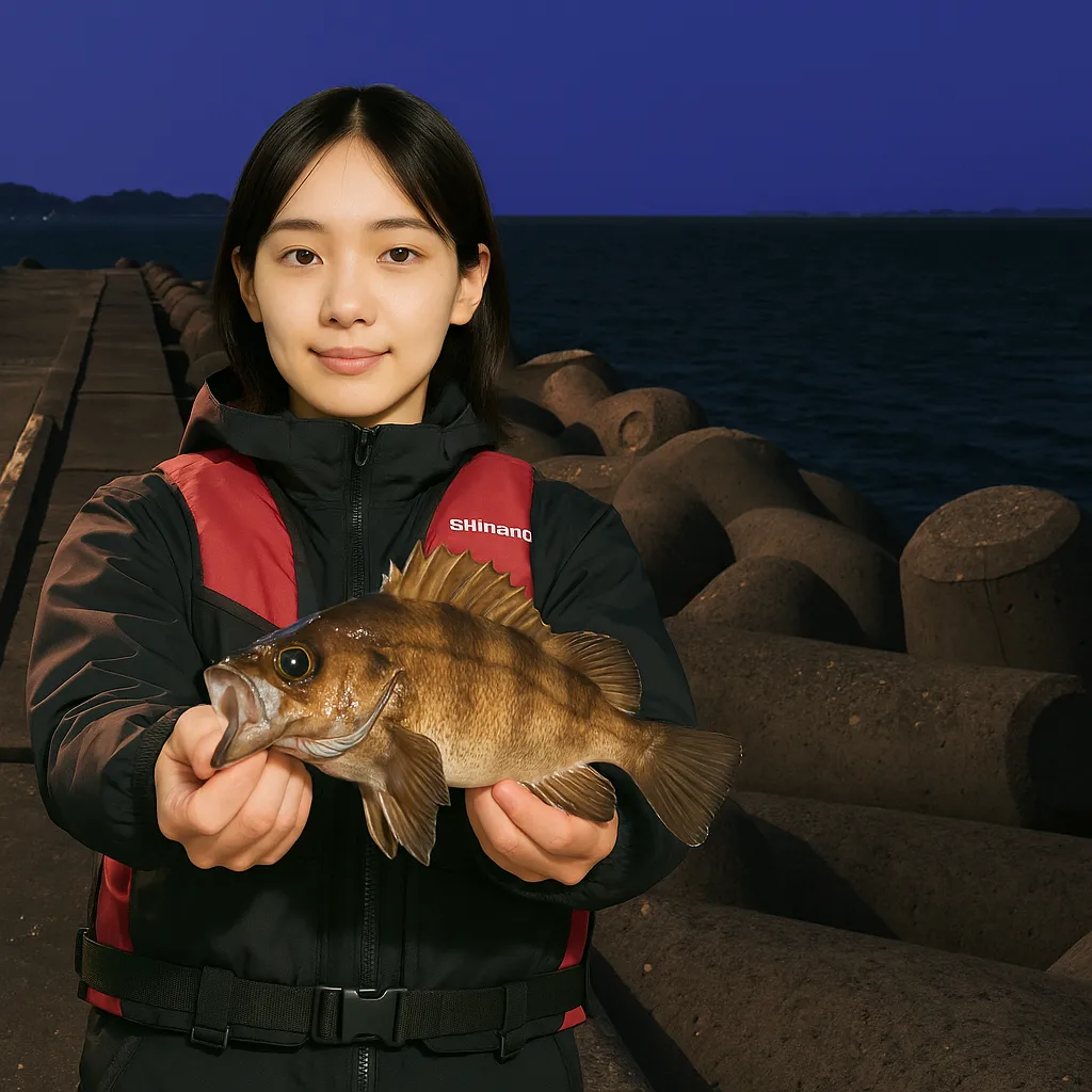 新門司マリーナでメバルの釣果を得た森永.webp