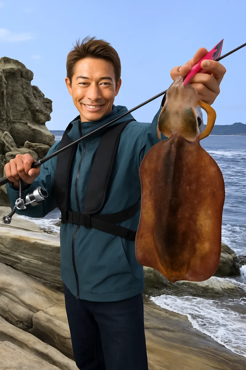 松島でアオリイカの釣果を得た亀岡.webp