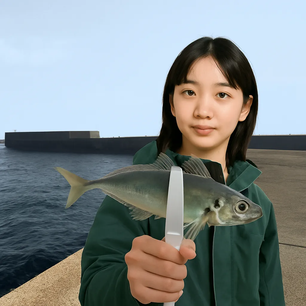 松島でアジの釣果を得た森永.webp