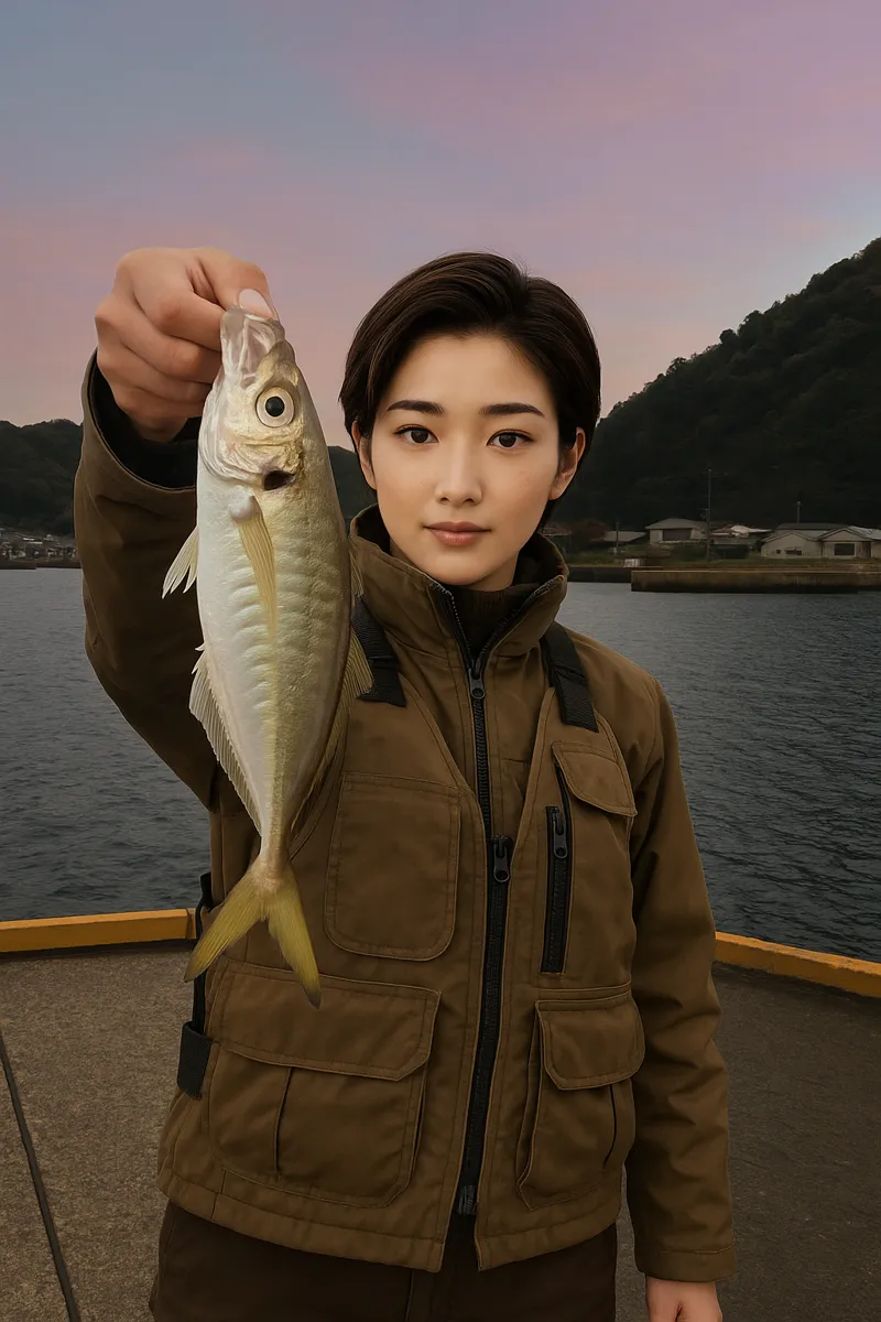 樺島でアジの釣果を得た佐伯.webp