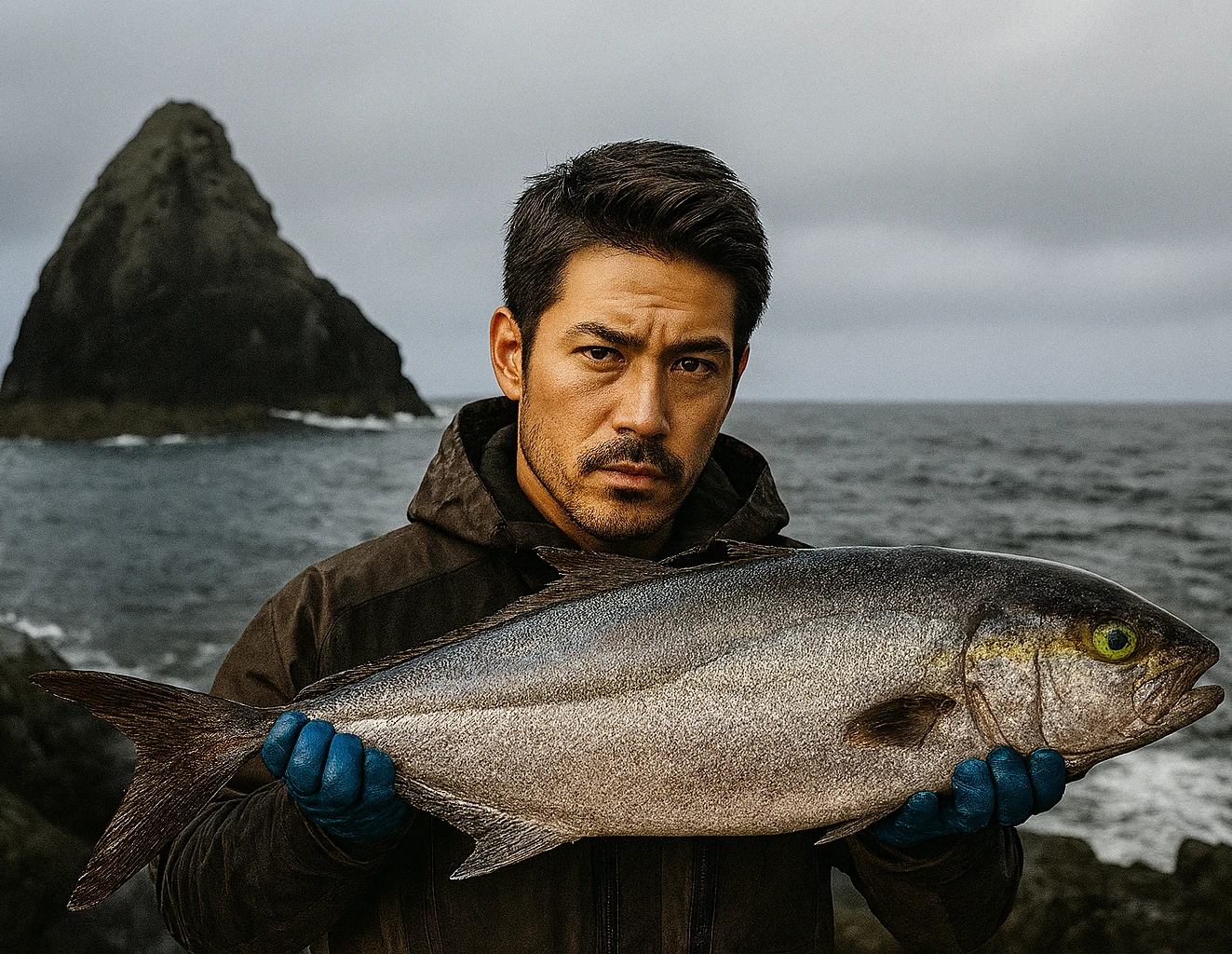 武者泊でカンパチの釣果を得た広岡.webp