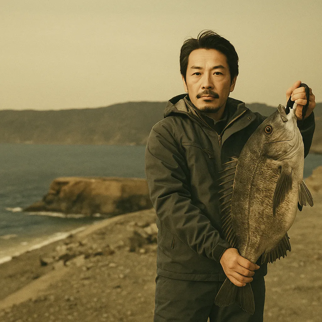 毘沙門山下でチヌの釣果を得た佐々木.webp