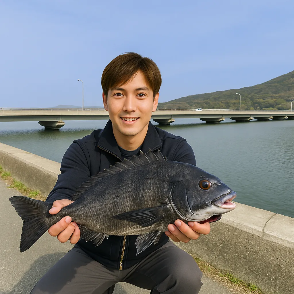 泉川河口でチヌの釣果を得た久良木.webp