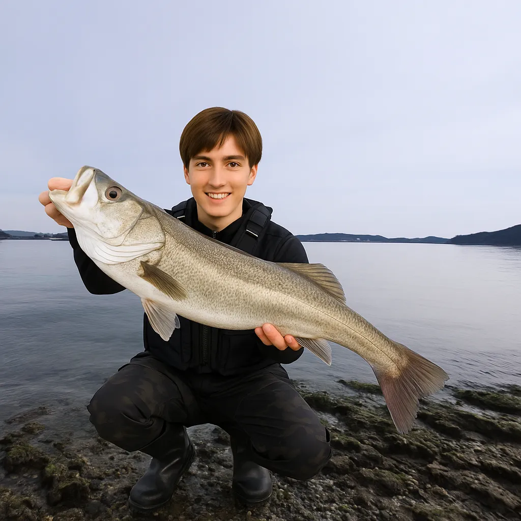 浦戸湾でシーバスの釣果を得た久良木.webp