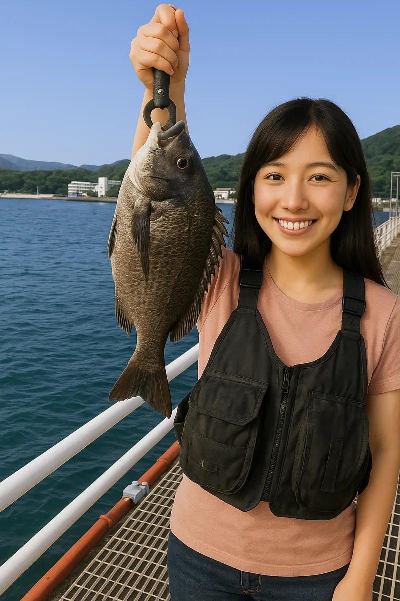 湯の児フィッシングパークでチヌの釣果を得た黒川.webp