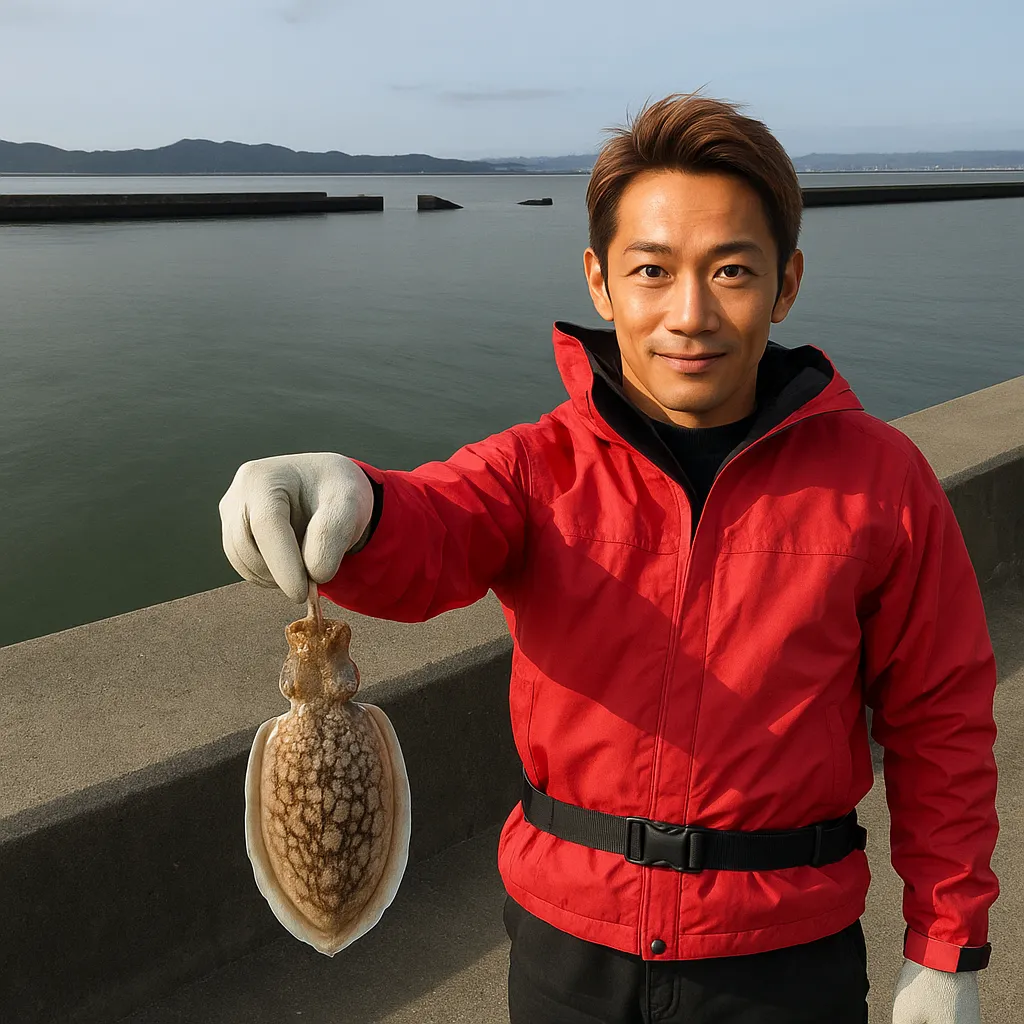 熊本新港.でコウイカの釣果を得た亀岡.webp