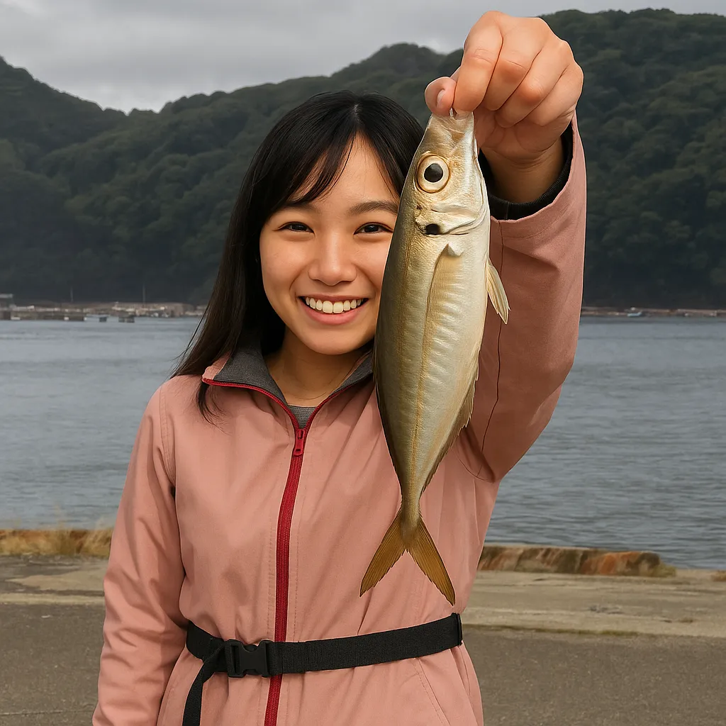 獅子島でサビキ釣りの釣果を得た黒川.webp