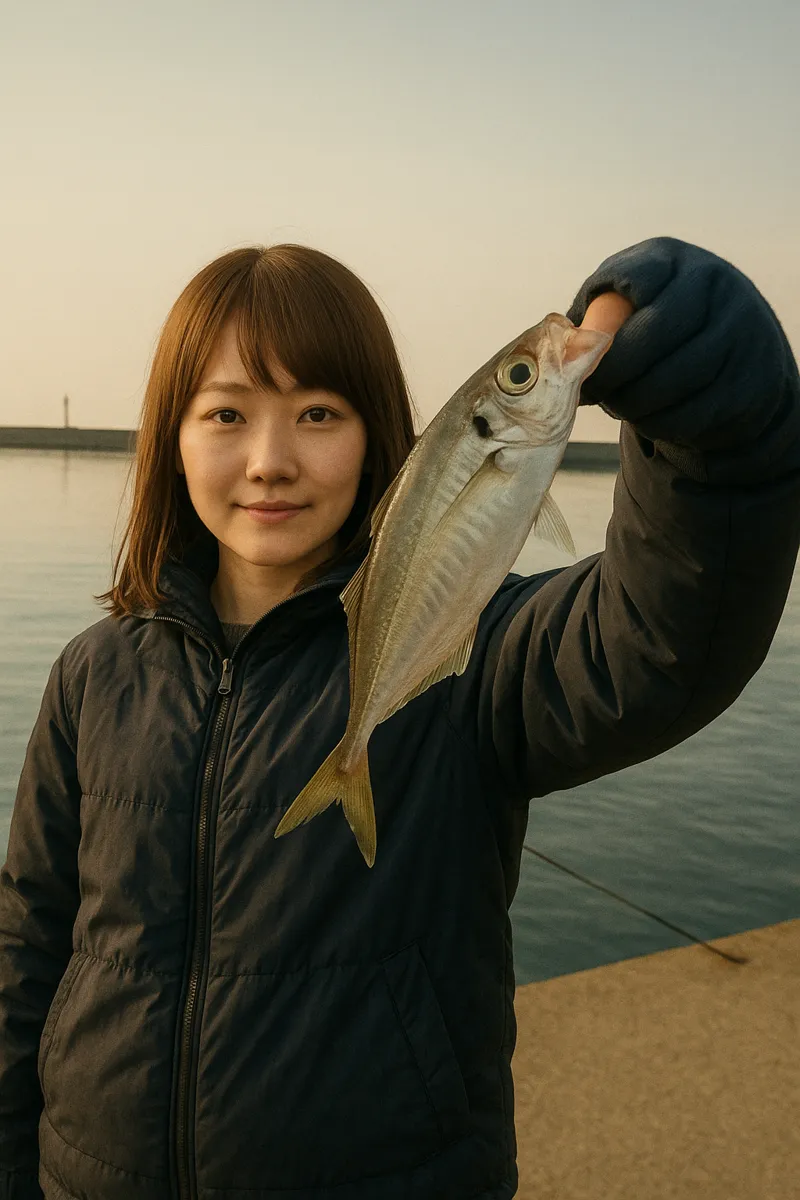 玄海島でアジの釣果を得た山際.webp