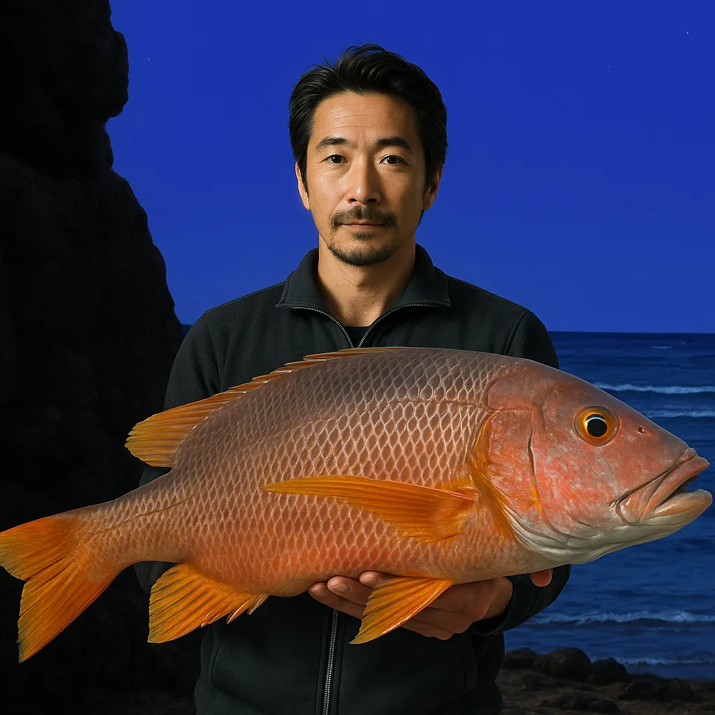甑島でシブダイの釣果を得た佐々木.webp