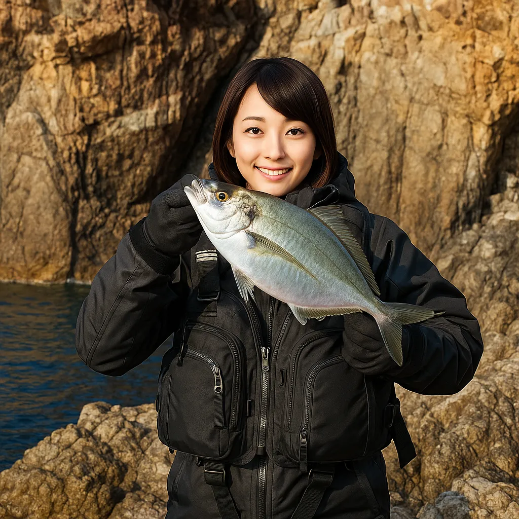 甑島でシマアジの釣果を得た西岡.webp