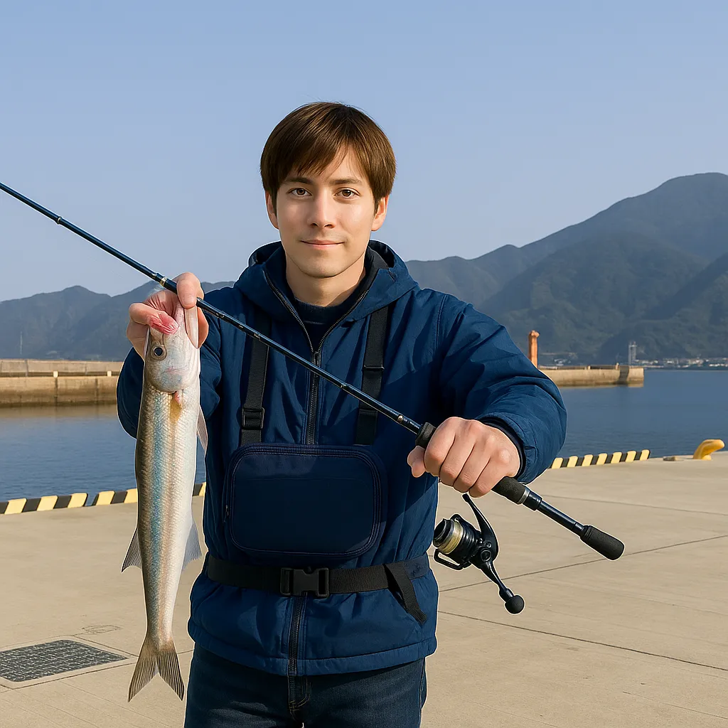 生月島でカマスの釣果を得た久良木.webp