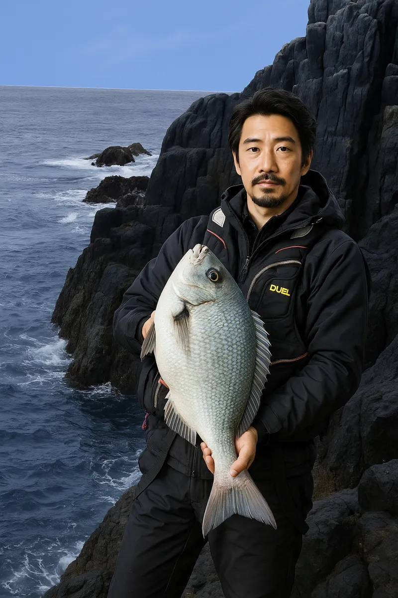 男女群島でオナガの釣果を得た佐々木.webp