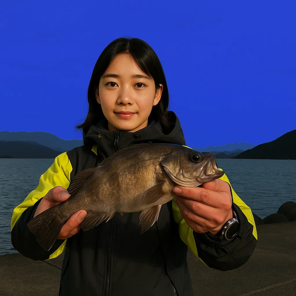 相賀漁港でメバルの釣果を得た森永.webp