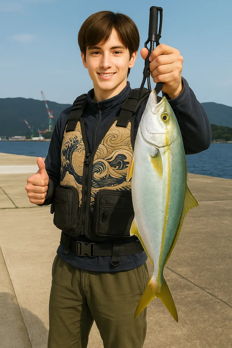 神ノ島でショアジギングの釣果を得た久良木.webp