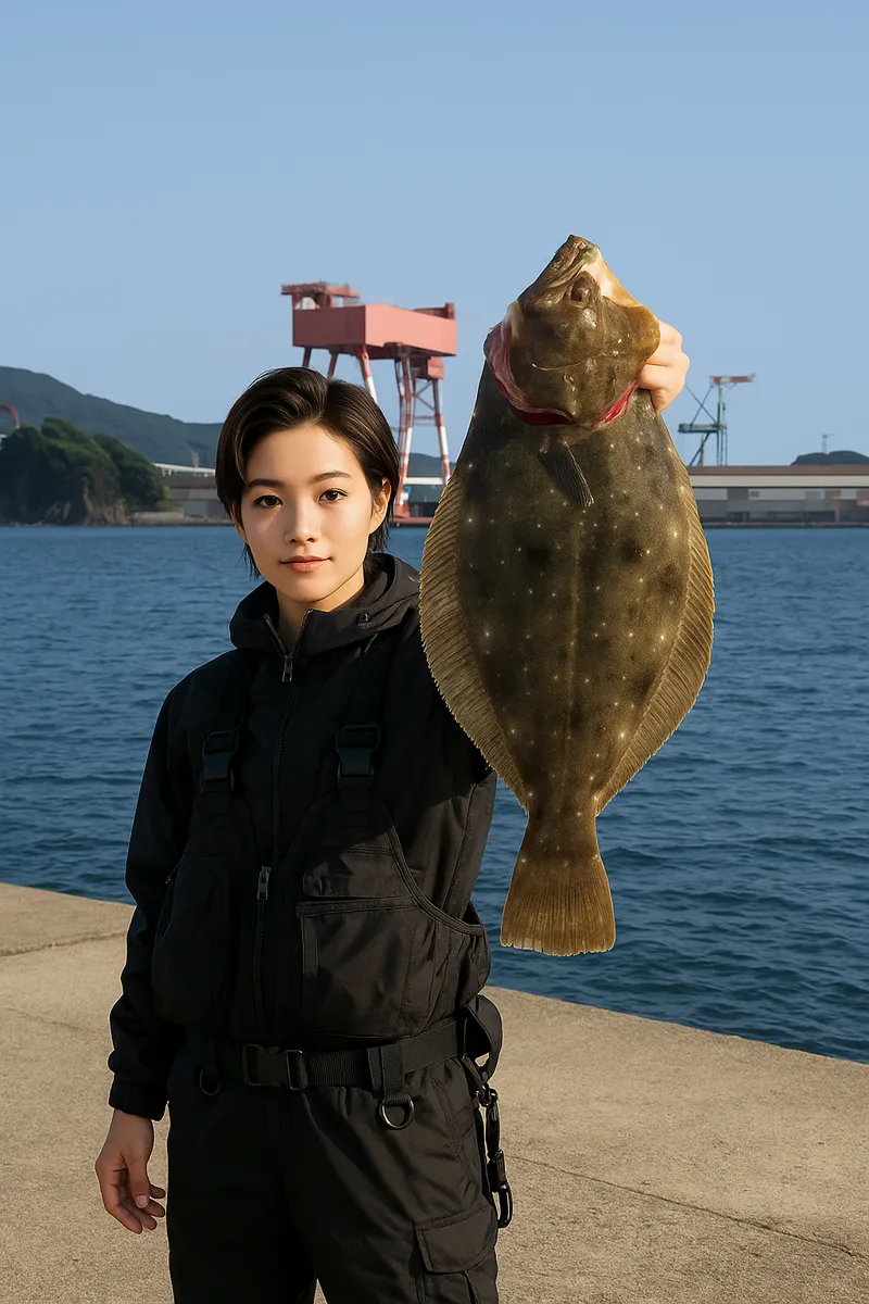 神ノ島でヒラメの釣果を得た佐伯.webp