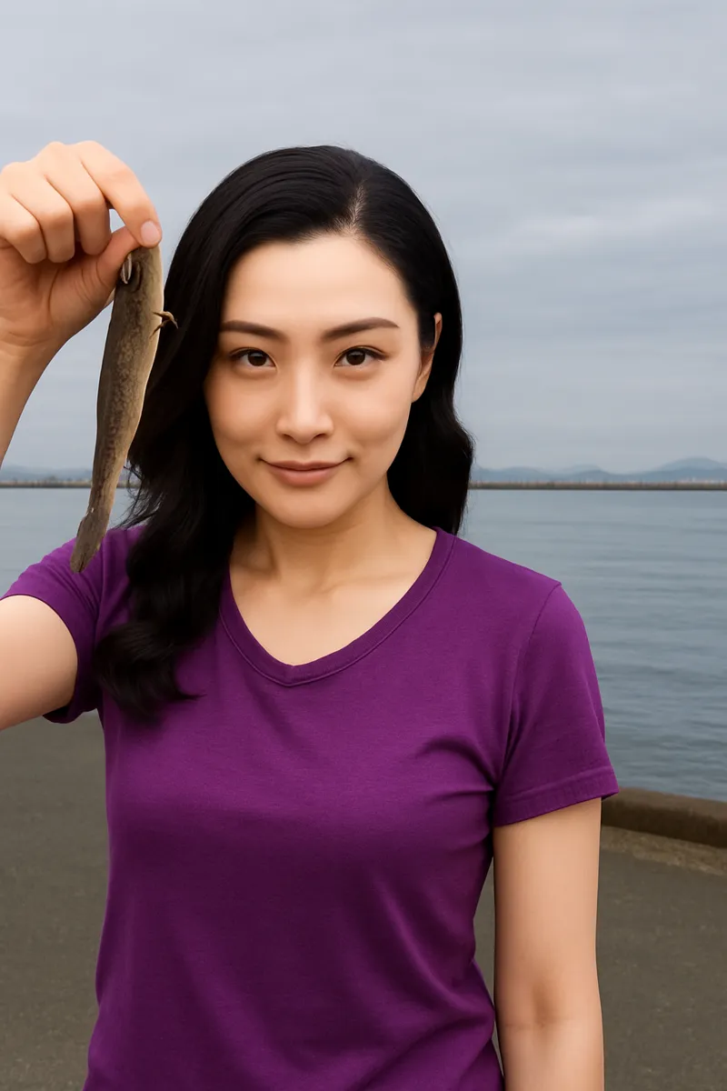 箱崎埠頭でハゼの釣果を得た八重田.webp
