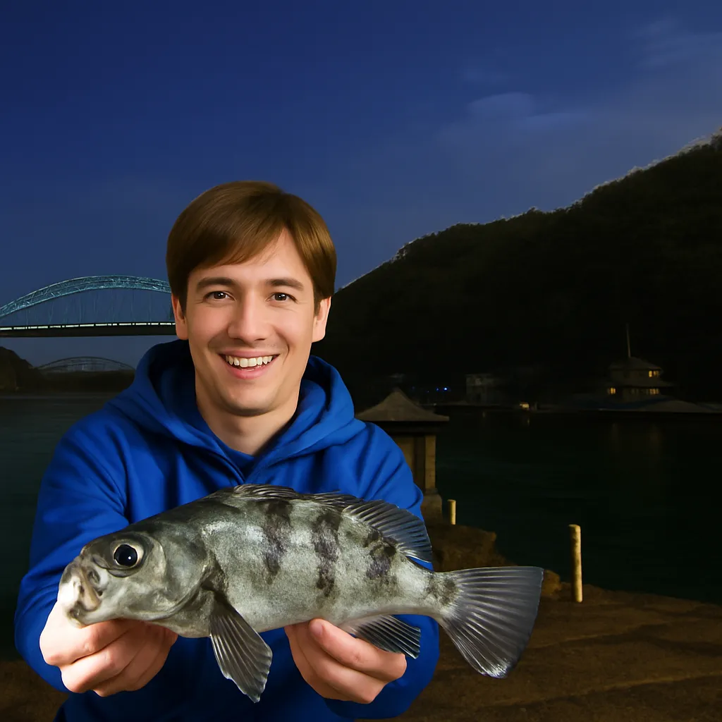 西海橋周辺でメバルの釣果を得た久良木.webp
