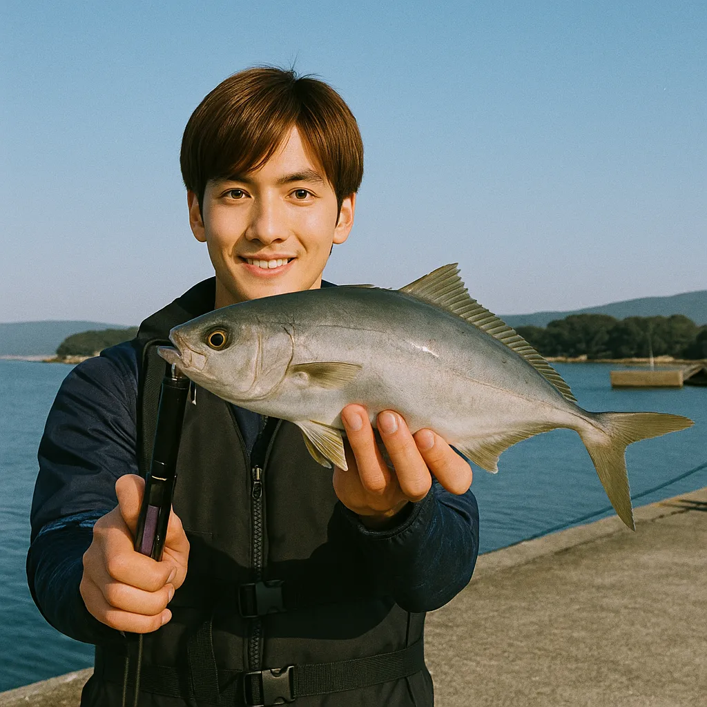 足摺港でショゴの釣果を得た久良木.webp