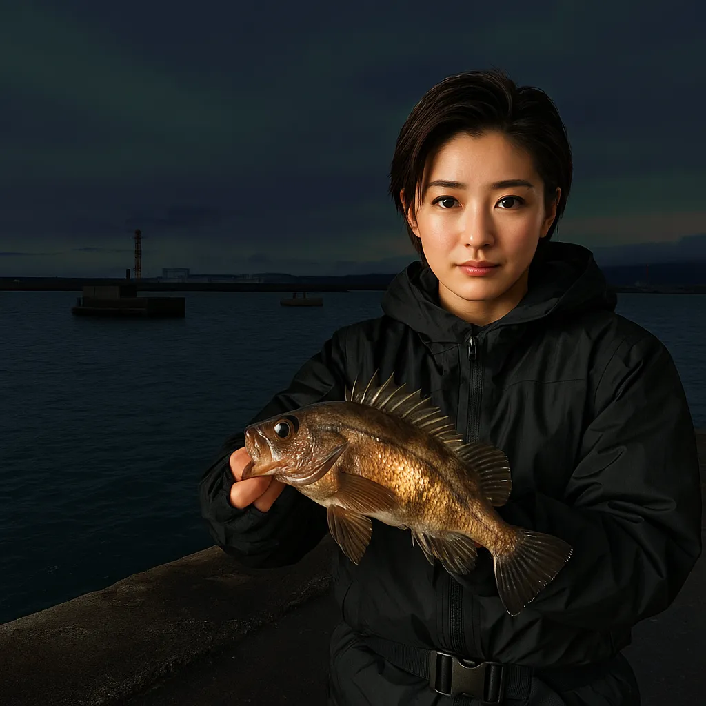 軍艦防波堤でメバルの釣果を得た佐伯.webp