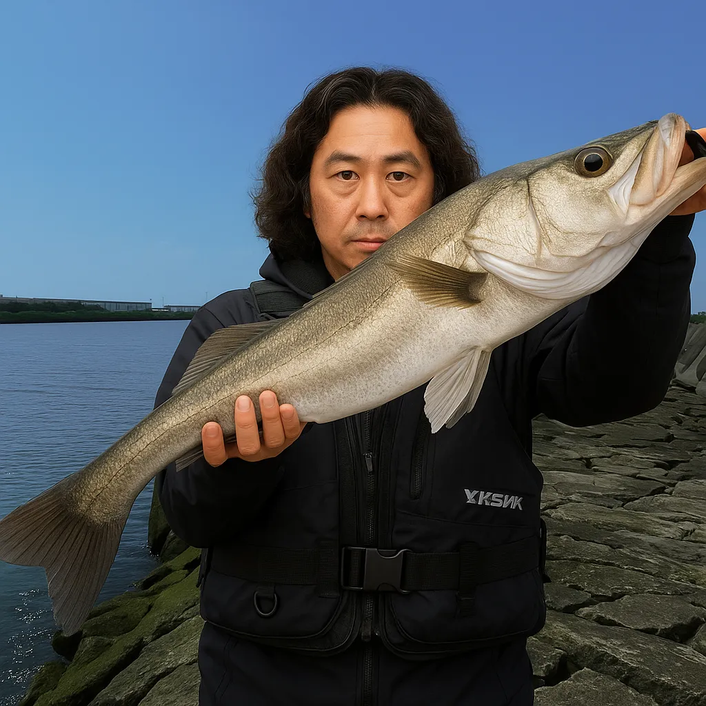 辰巳突堤でシーバスの釣果を得た岸本.webp