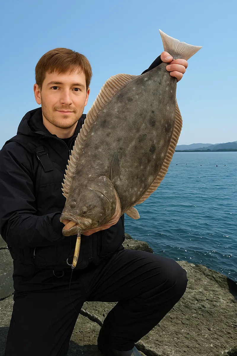 辰巳突堤でヒラメの釣果を得た久良木.webp