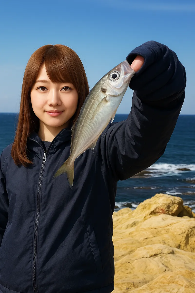遠見ヶ鼻でアジの釣果を得た山際.webp