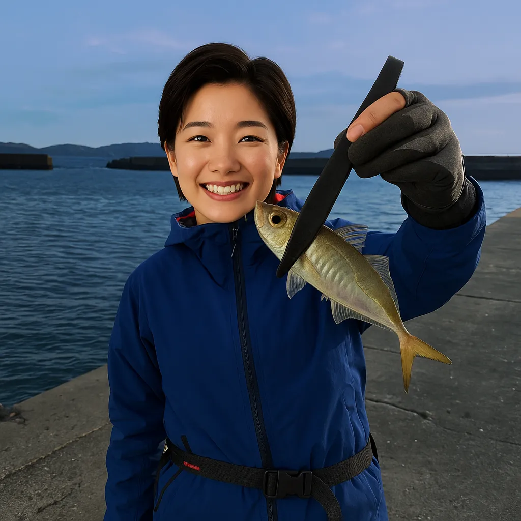 野北漁港でアジングの釣果を得た佐伯.webp