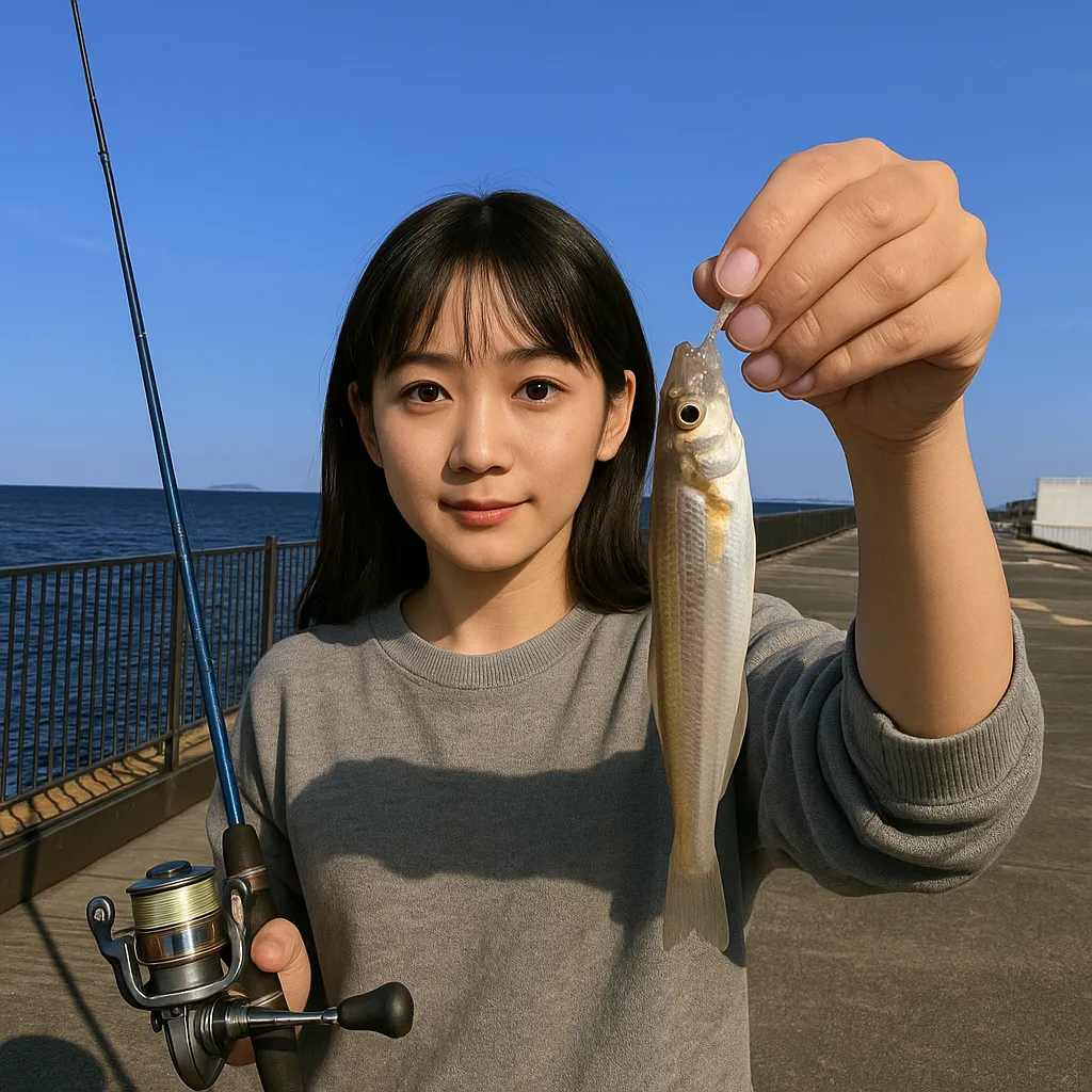 長浜新港でチョイ投げの釣果を得た国生.webp