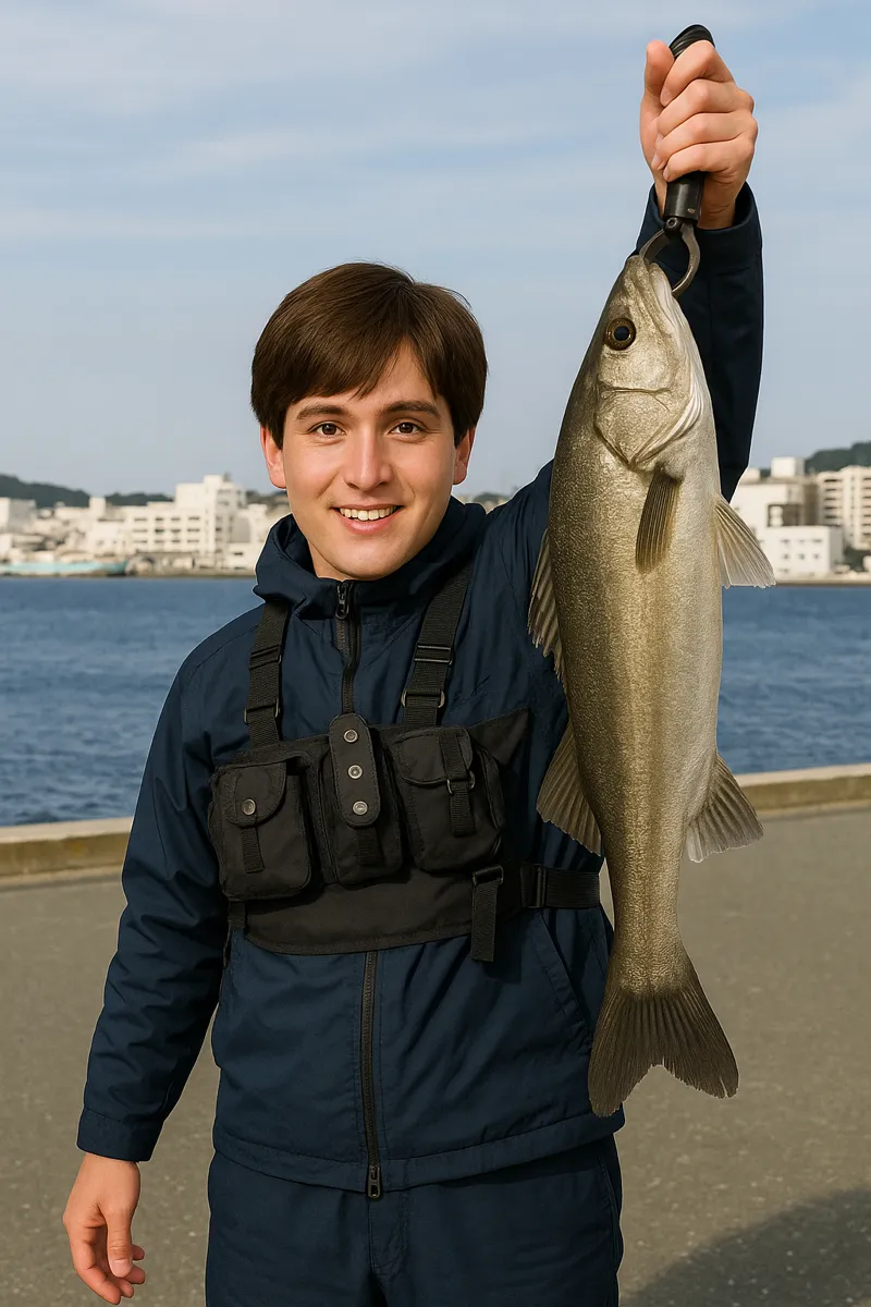 門司西海岸でシーバスの釣果を得た久良木.webp