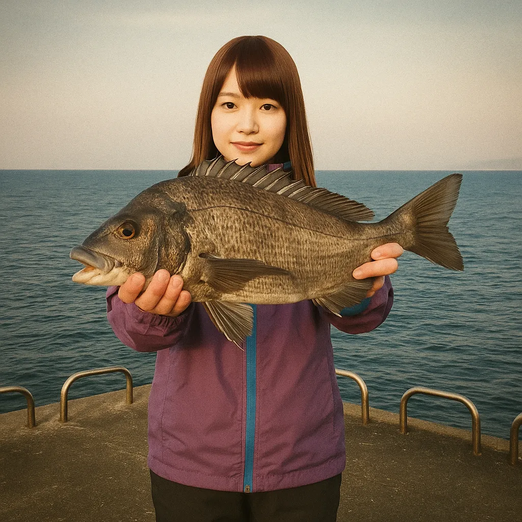 飛島磯釣公園でチヌの釣果を得た山際.webp