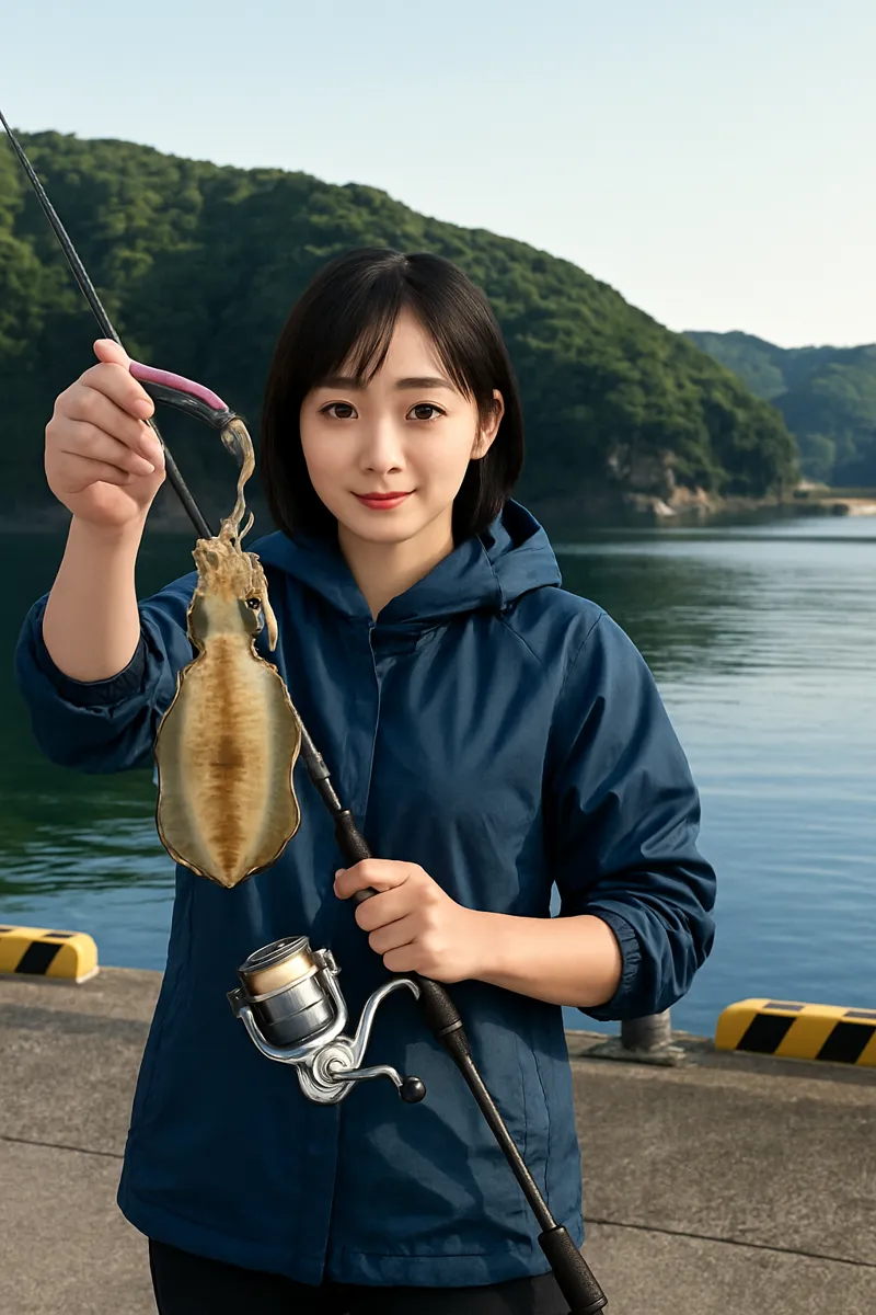 高串漁港でアオリイカの釣果を得た国生.webp