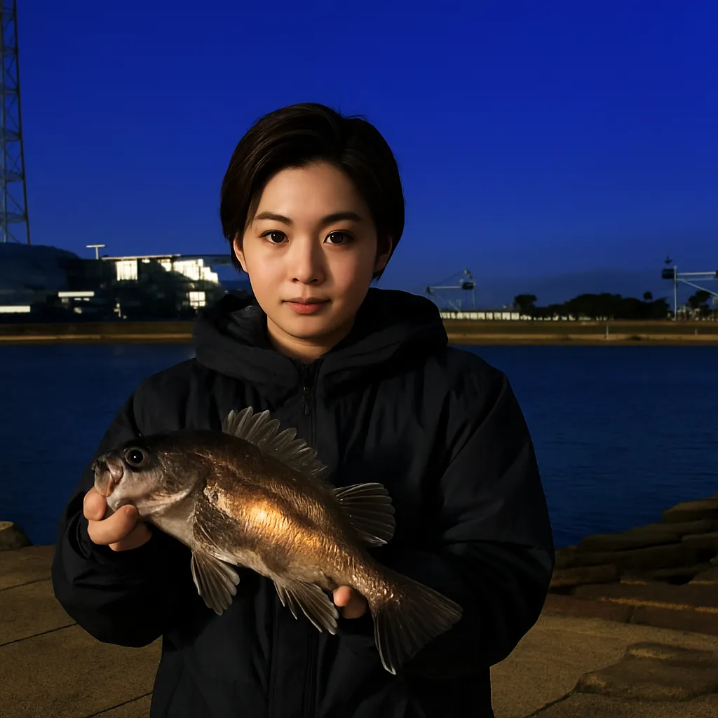 黒潮港でメバルの釣果を得た佐伯.webp