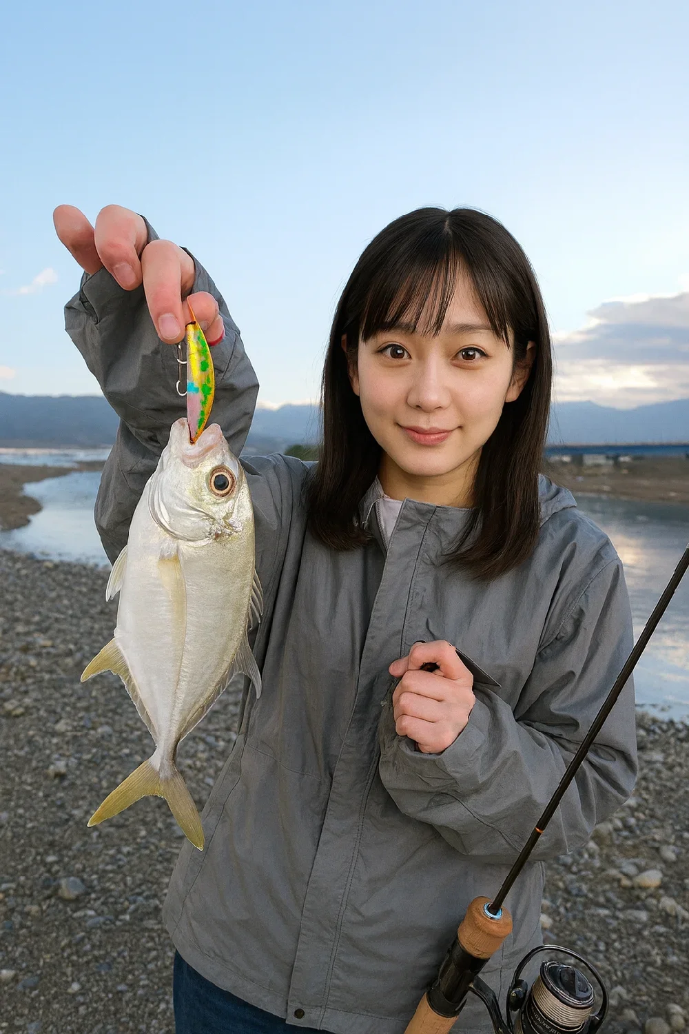 酒匂河口でメッキを釣った