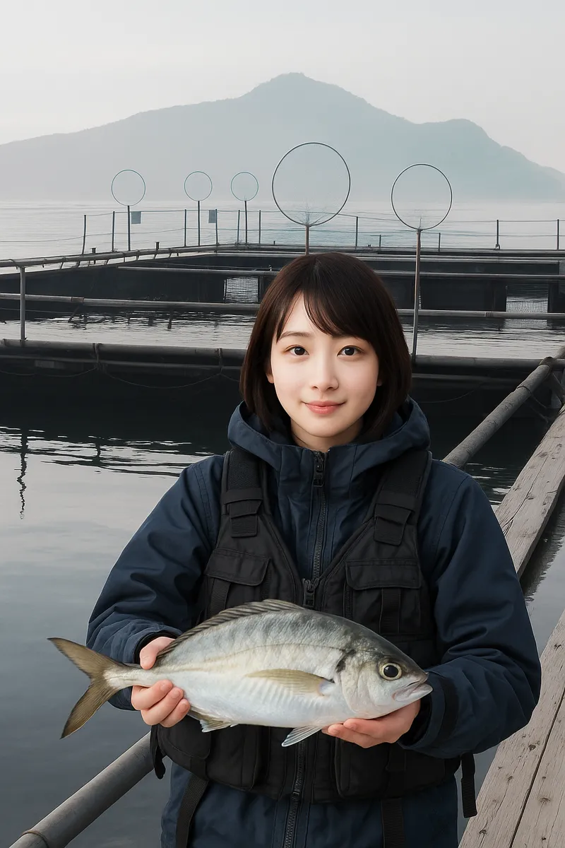 かまえ海上釣り堀釣っちゃ王でシマアジの釣果を得た西岡.webp