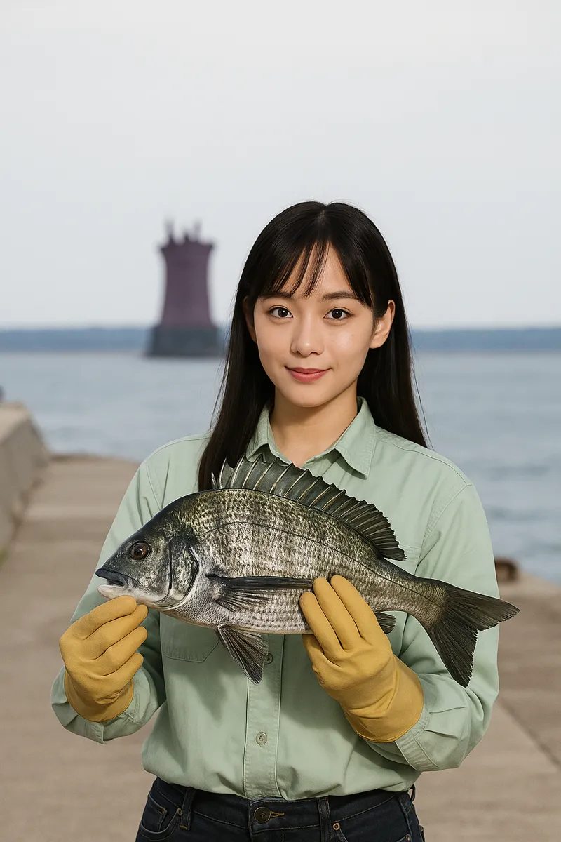 みやざき臨海公園でチヌの釣果を得た国生.webp