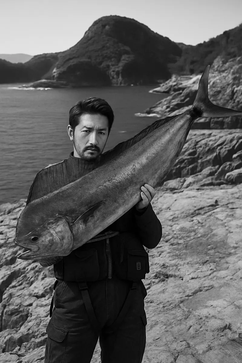 サンポウでシイラの釣果を得た広岡.webp