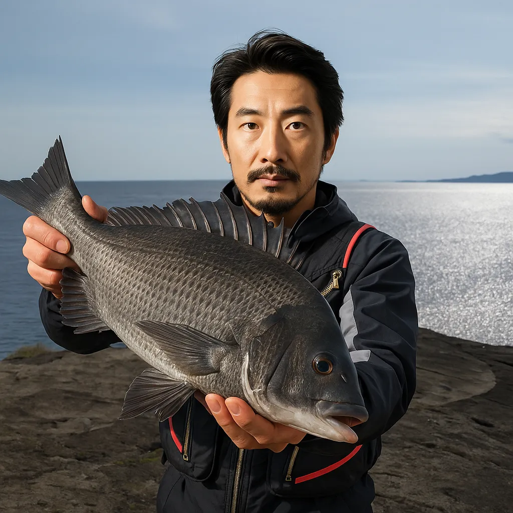 サンポウでチヌの釣果を得た佐々木.webp