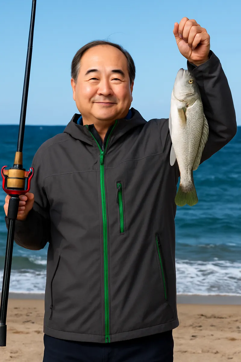 七北田川河口でイシモチの釣果を得た久良木.webp
