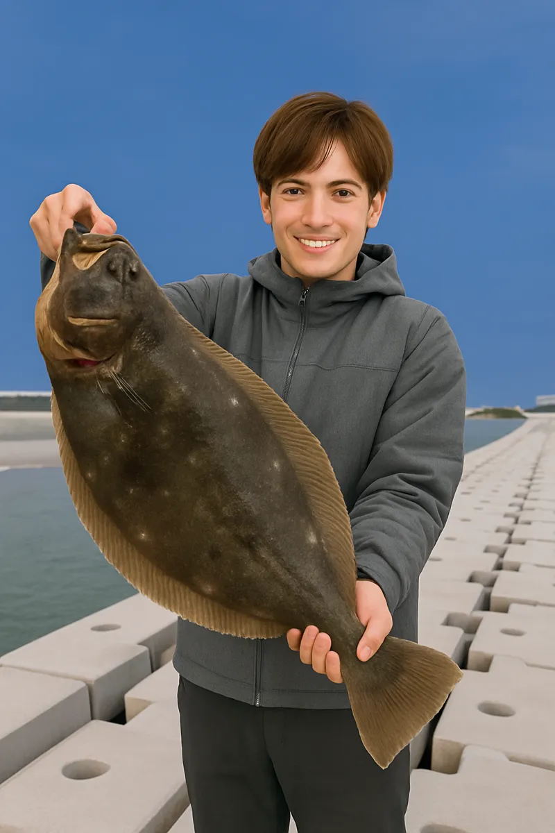 七北田川河口でヒラメの釣果を得た久良木.webp