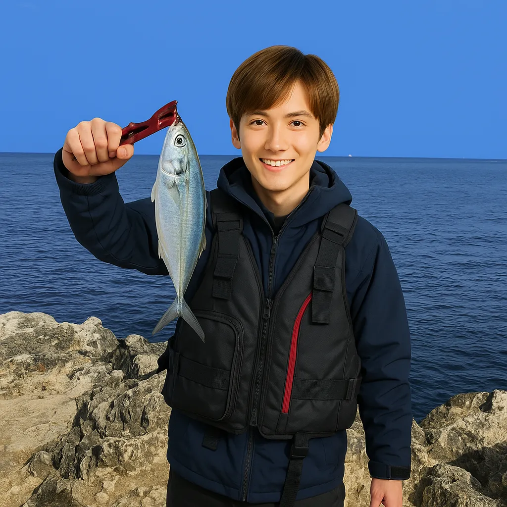 万座毛でグルクマの釣果を得た久良木.webp