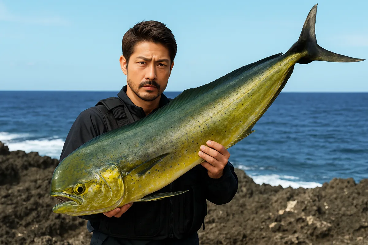 万座毛でマンビカーの釣果を得た広岡.webp