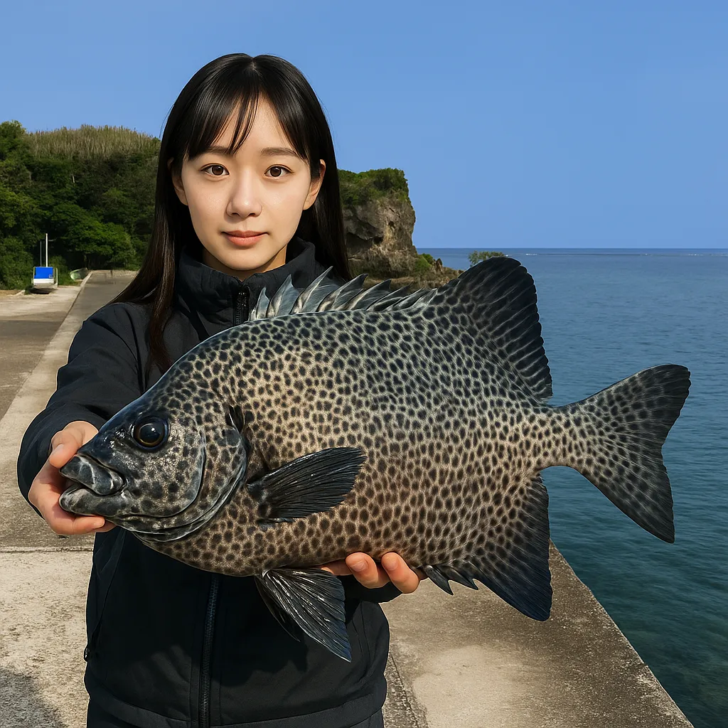 与論島でイシガキダイの釣果を得た国生.webp