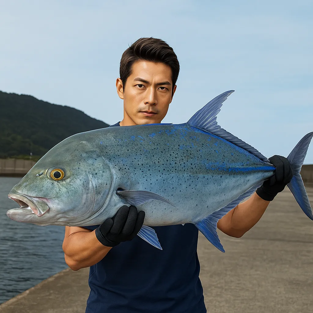 中之島でカスミアジの釣果を得た広岡.webp