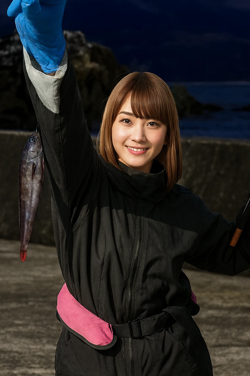二十一浜漁港でドンコの釣果を得た山際.webp