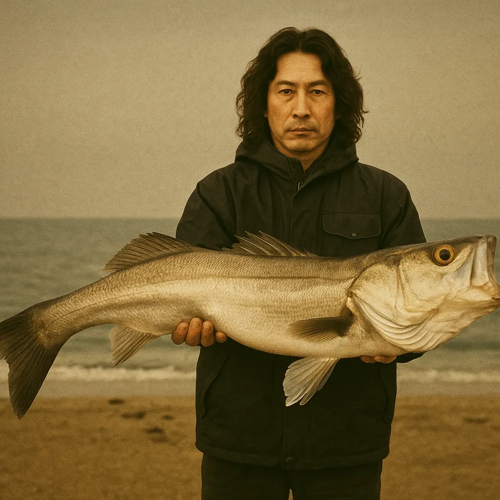 井土浜でシーバスの釣果を得た岸本.webp