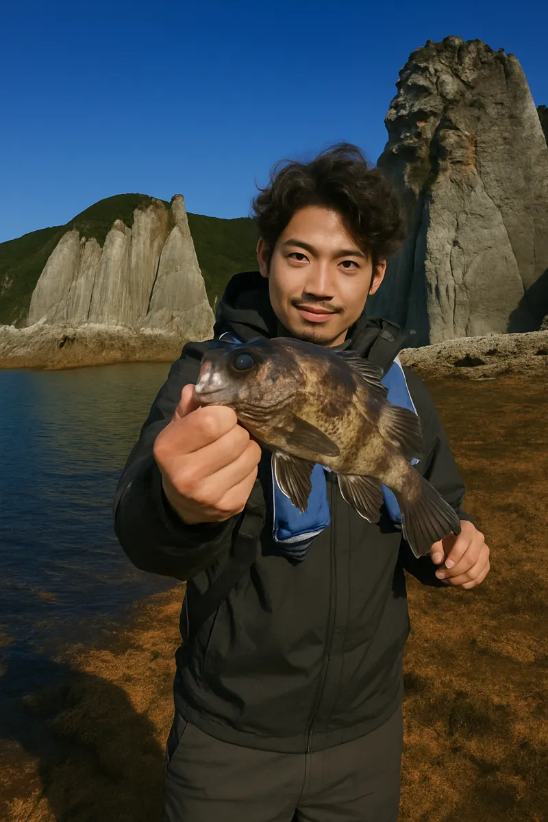 仏ヶ浦でメバルの釣果を得た安城.webp