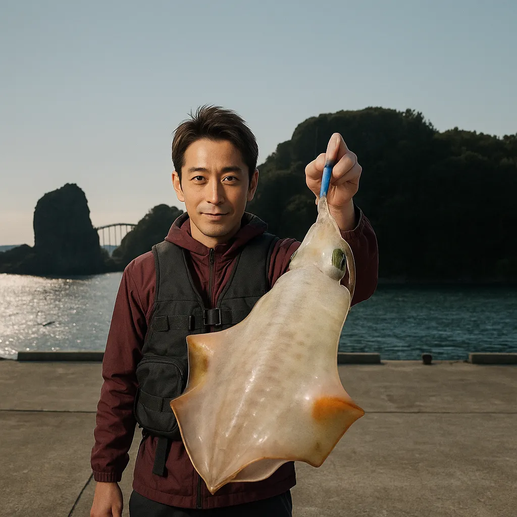 伊計島でシルイチャーの釣果を得た亀岡.webp