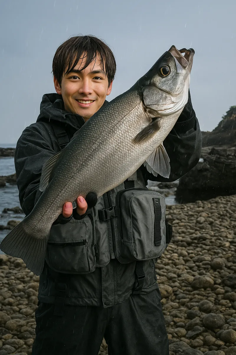 佐多岬でヒラスズキの釣果を得た久良木.webp