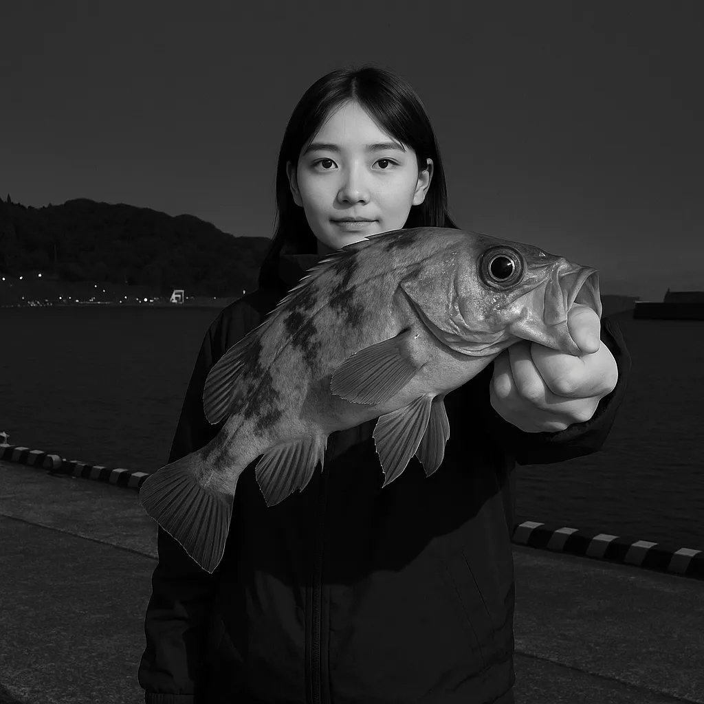 佐賀関港でメバルの釣果を得た森永.webp